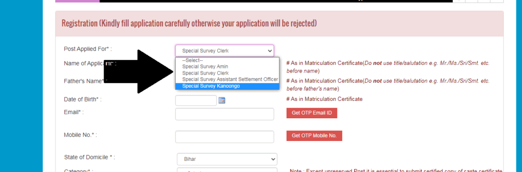 Bihar special survey kanoongo Vacancy 2022 Apply Now 758 Post