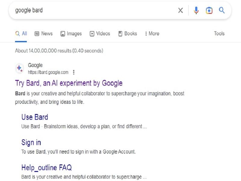 Google Bard AI 