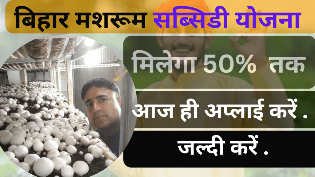 mushroom subsidy in bihar 2024